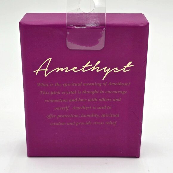 Bon Voyage 3-Piece Amethyst Gemstone Hair Accessory Set Bobby Pin Lab Made Stone - Picture 5 of 6